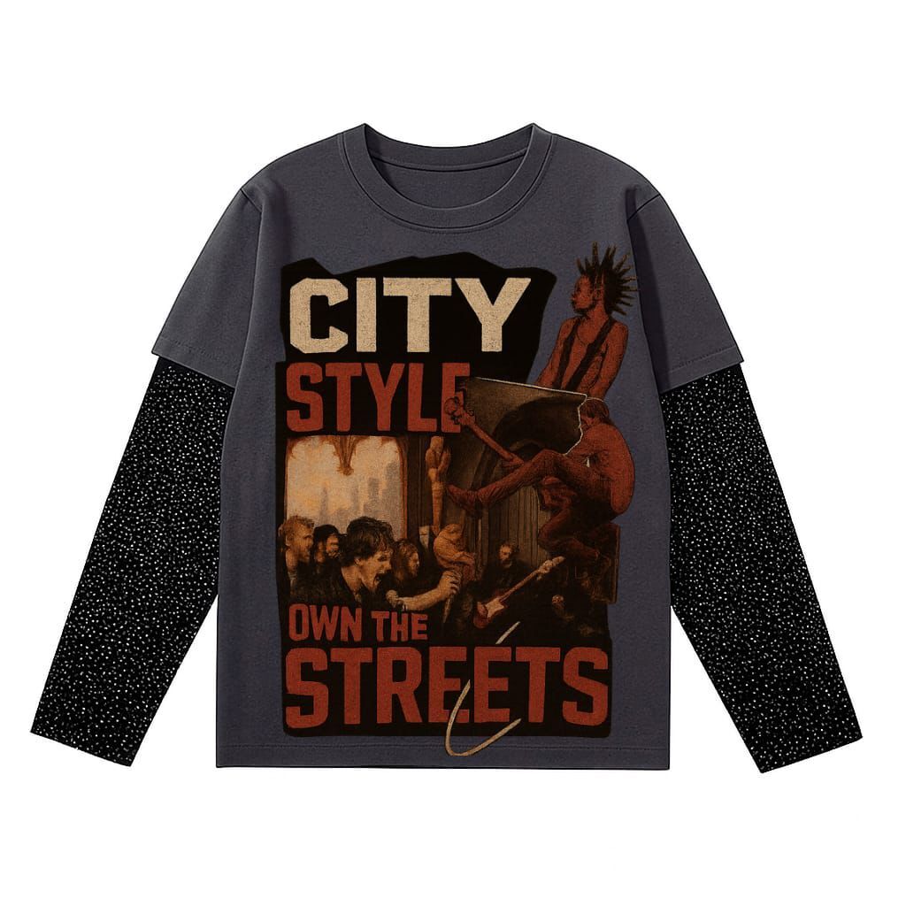 Own the Streets Graphic Layered Tee