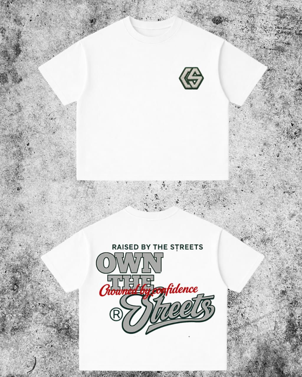 Raised by the Streets Tee – White